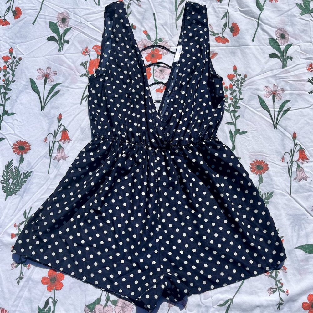 Navy Blue Romper
